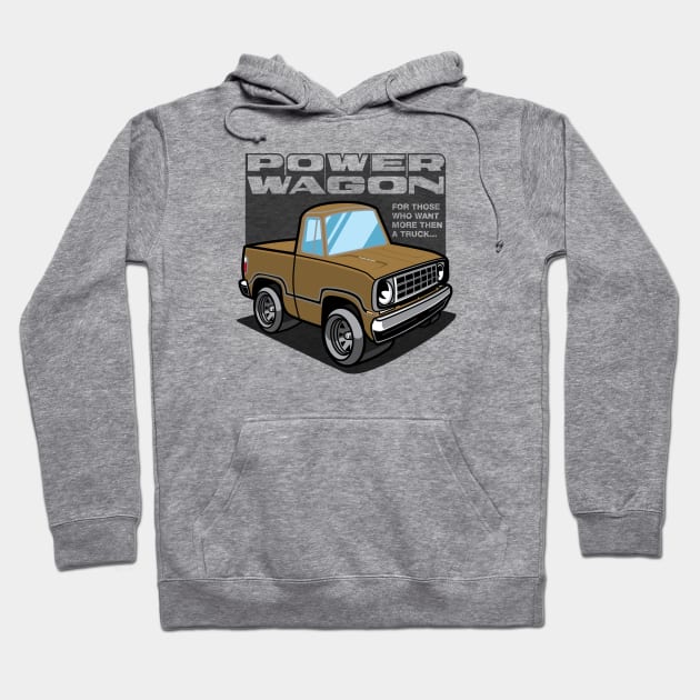 Medium Gold - Power Wagon Hoodie by jepegdesign